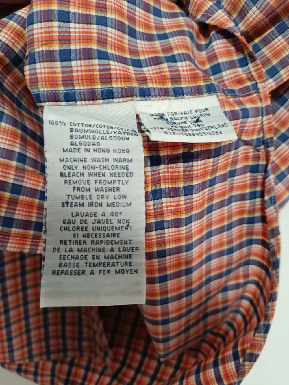 Camisa a cuadros manga corta Polo Ralph Lauren talla M, foto 5