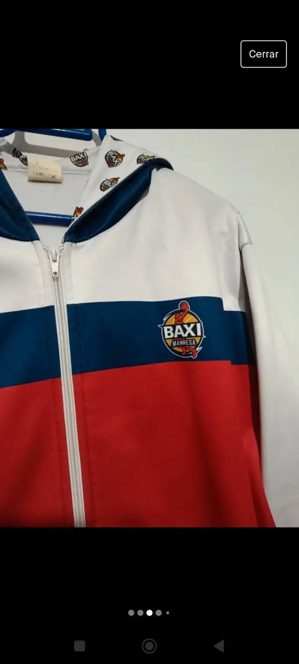 Sudadera Manresa basket baxi talla L, foto 3