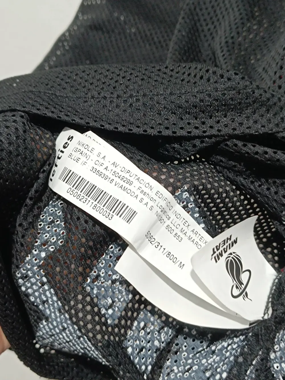 Vestido de malla NBA Miami Heat Lefties talla M, foto 4