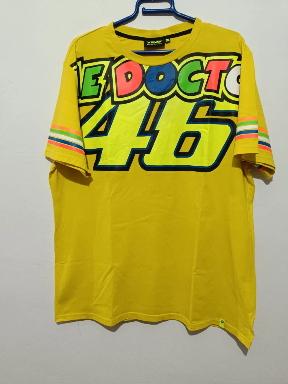 Camiseta Moto GP The Doctor VR46 talla XXL pero es mas una XL ver medidas