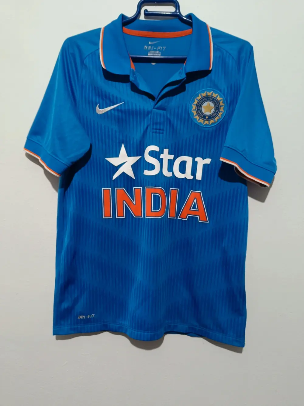 Camiseta Criquet India Nike polo dri-fit Star talla S