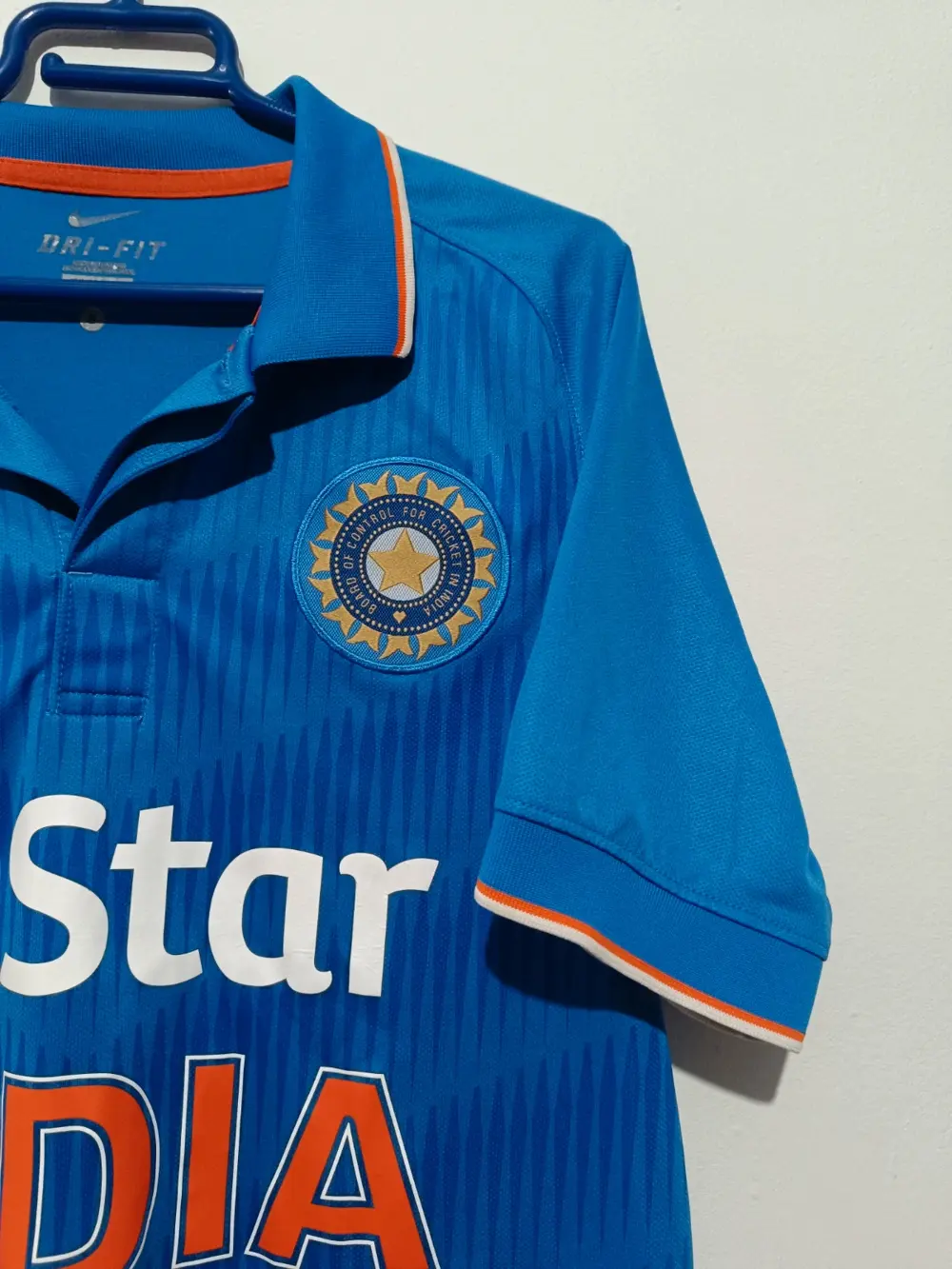 Camiseta Criquet India Nike polo dri-fit Star talla S, foto 3