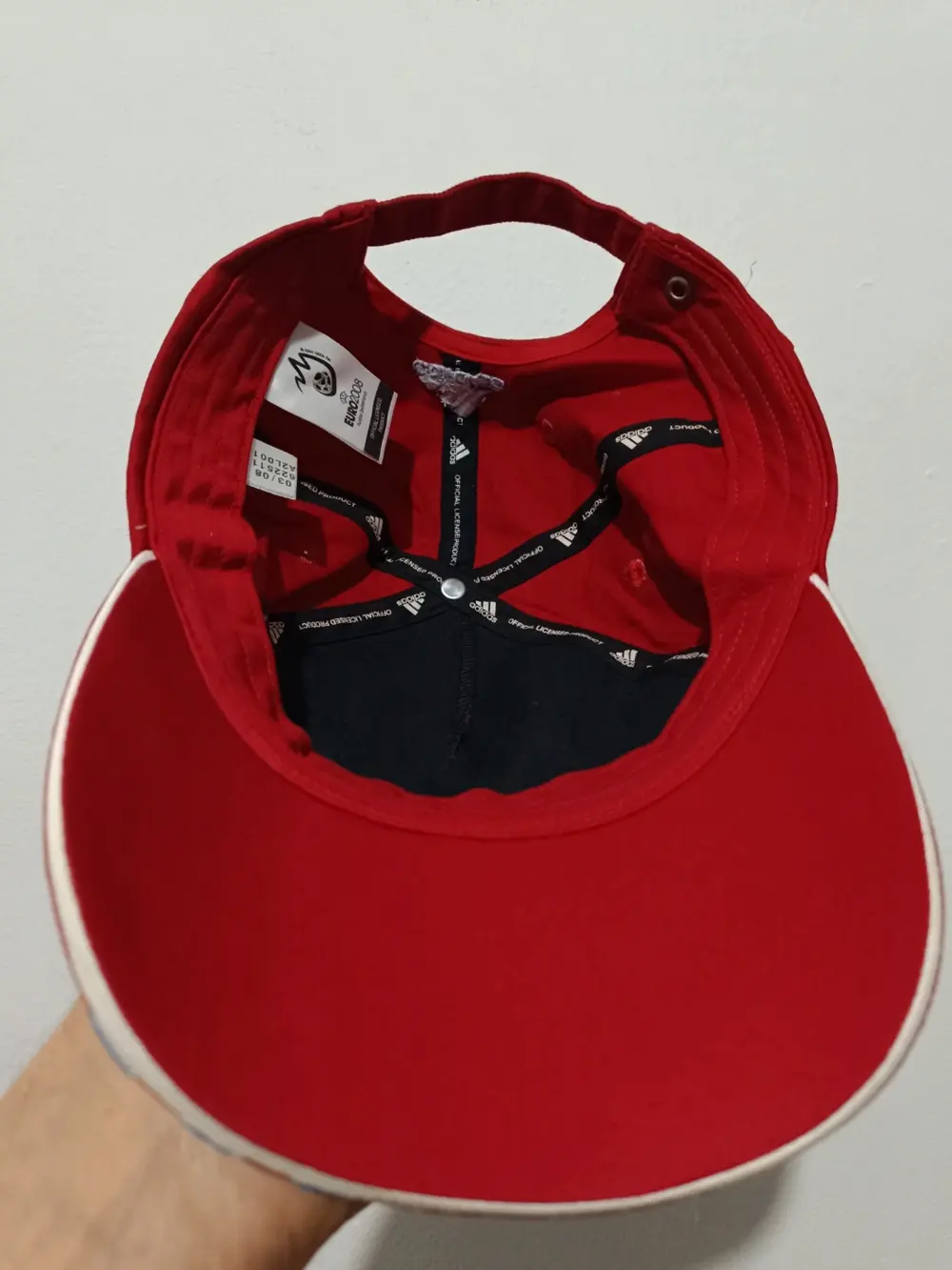 Gorra Adidas Suisse Uefa euro 2008 talla ajustable adulto unisex, foto 4
