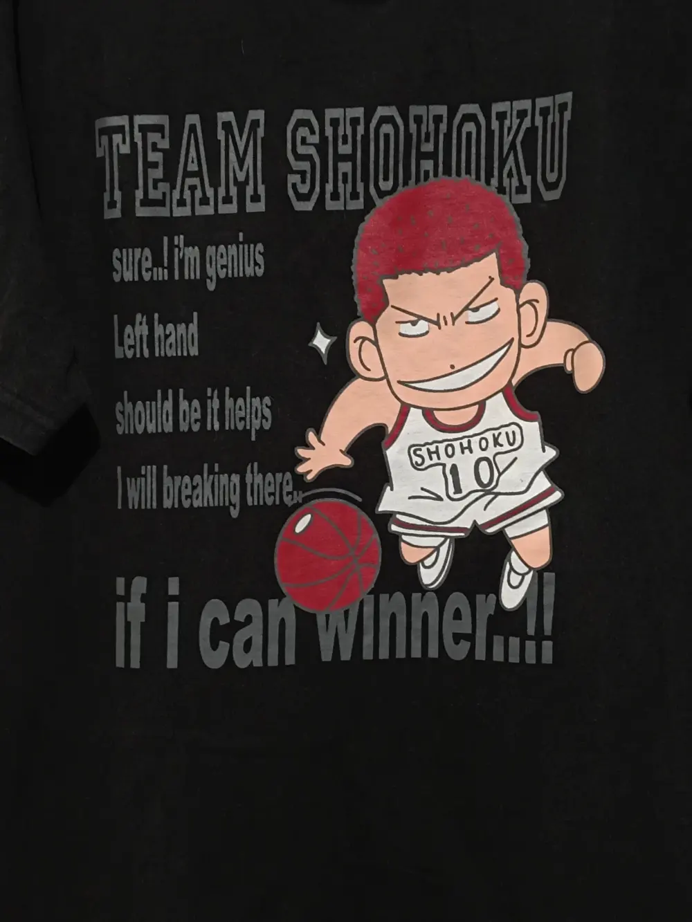 Camiseta Team Shohoku Y2K Original!! talla M/L ver medidas, foto 2