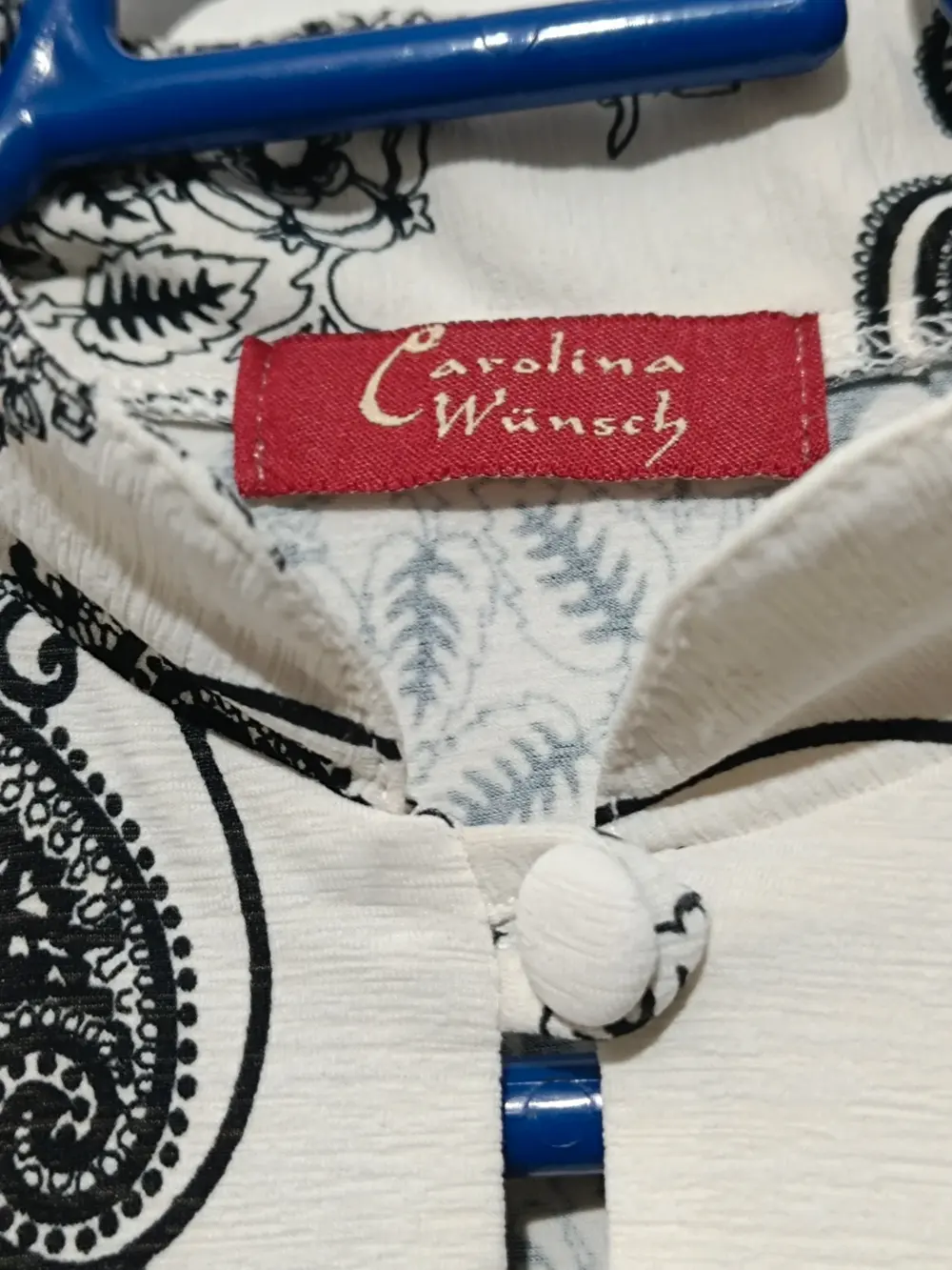 Camiseta blusa manga 3/4 Carolina Wunsch talla S/M ver medidas, foto 5