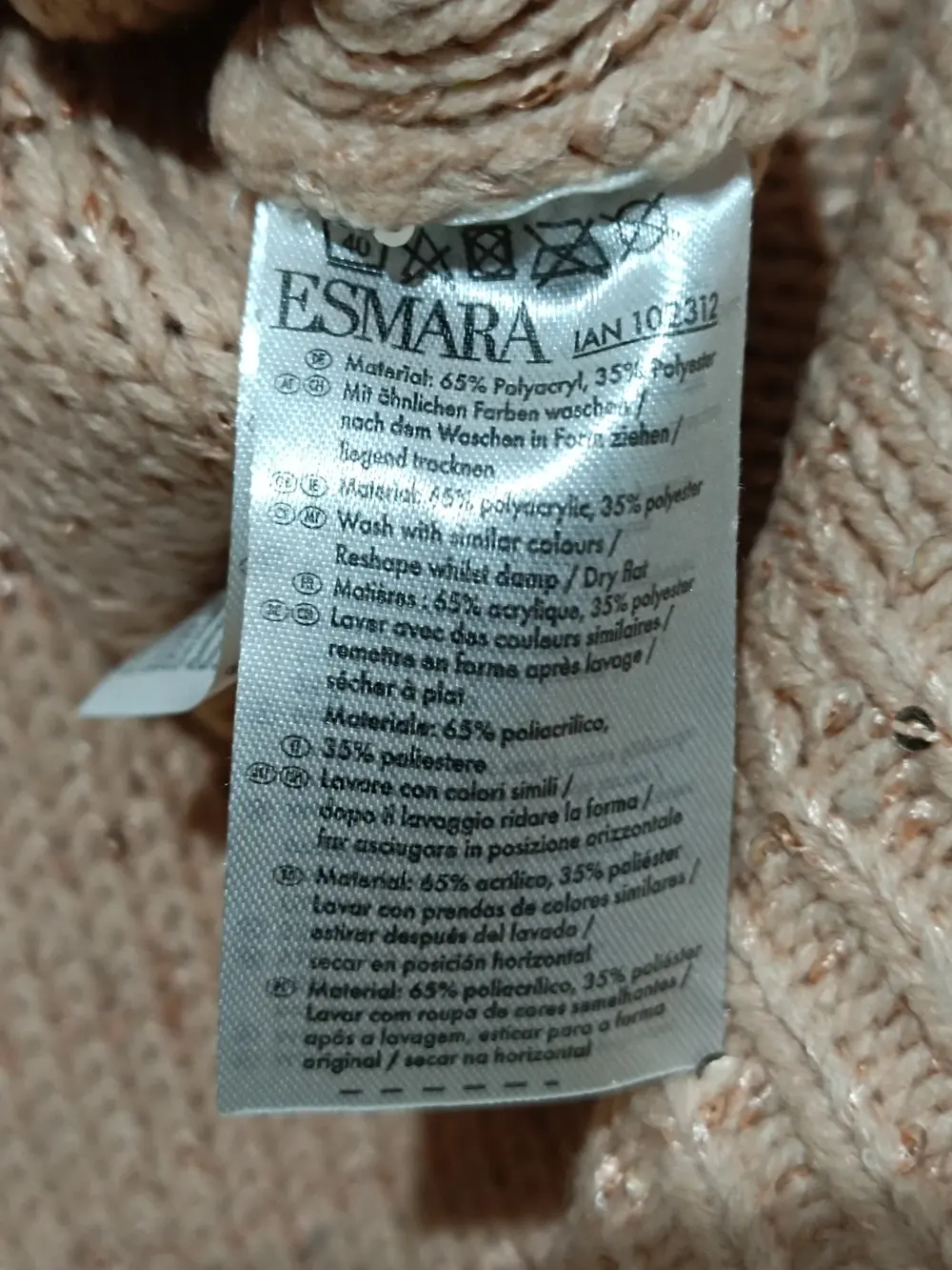 Jersey cuello de pico Esmara talla M ver medidas, foto 4