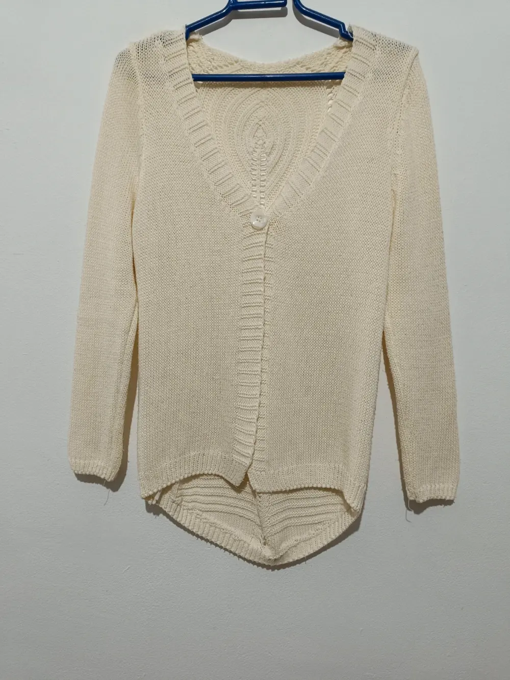Jersey de lana cardigan Made In Italy talla única sirve para S ver medidas