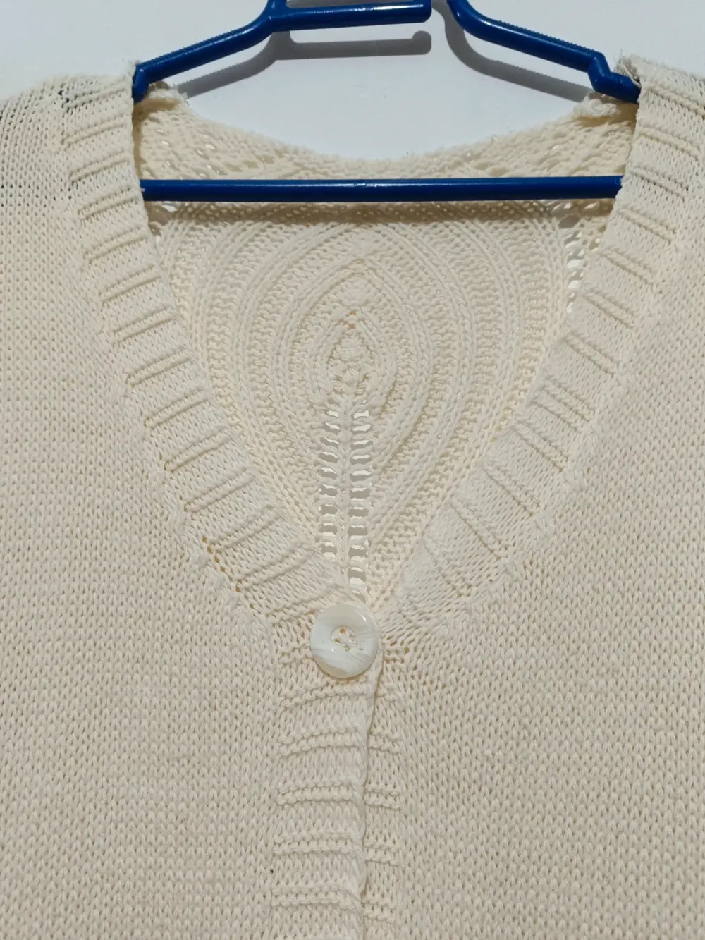 Jersey de lana cardigan Made In Italy talla única sirve para S ver medidas, foto 2