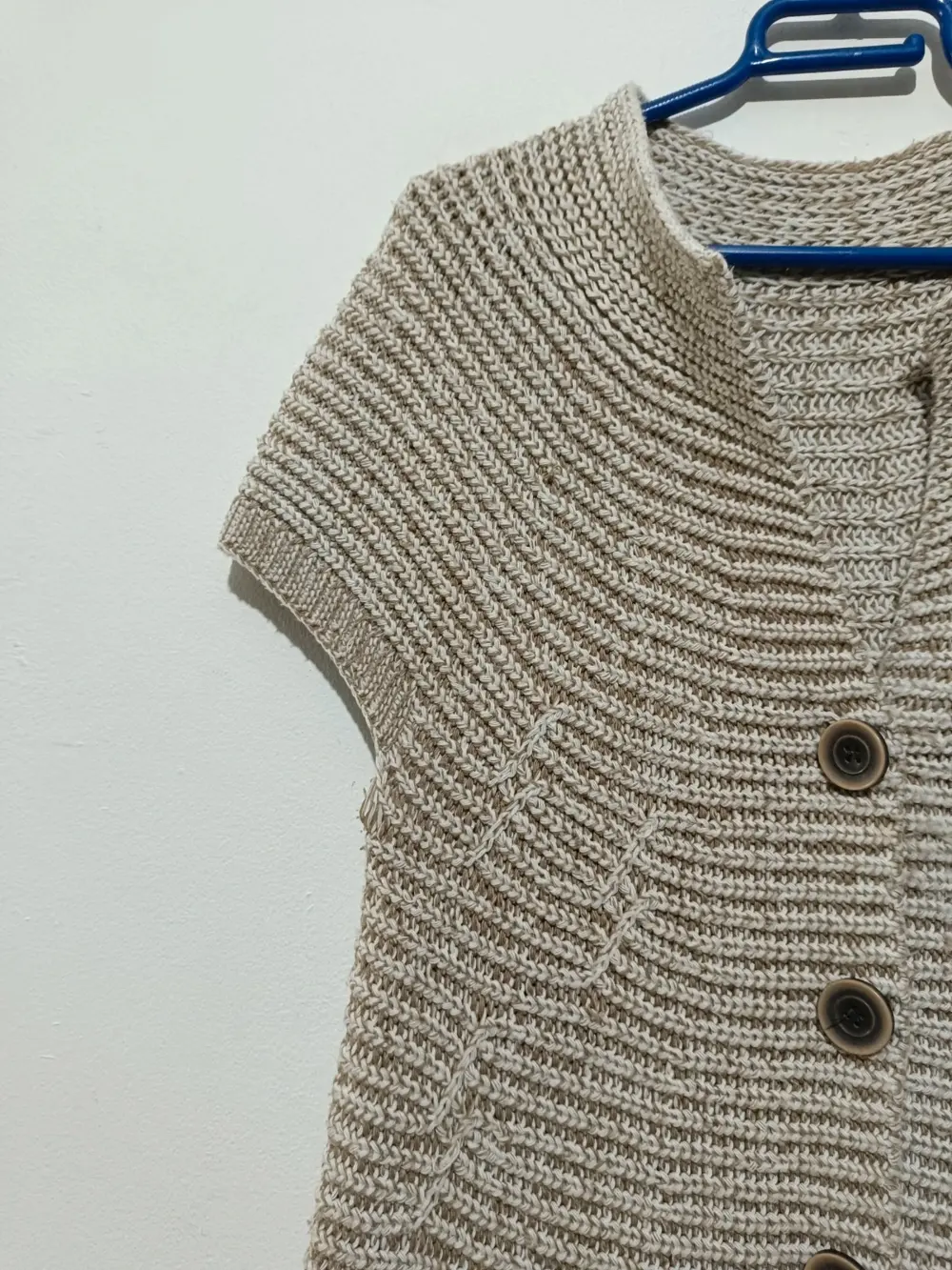 Jersey cardigan chaleco de punto Made In Italy talla M/L ver medidas, foto 2