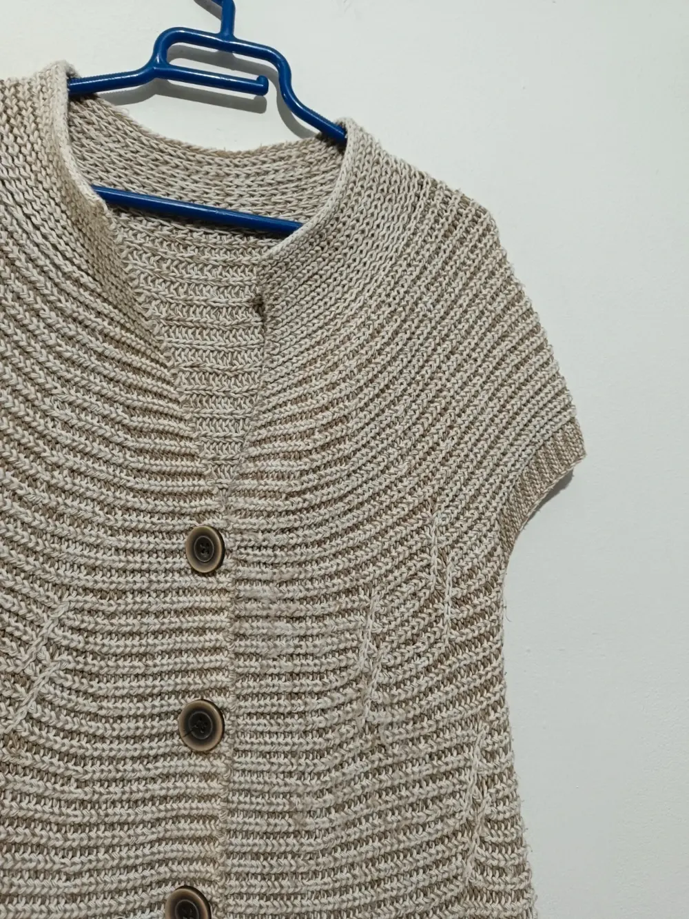 Jersey cardigan chaleco de punto Made In Italy talla M/L ver medidas, foto 3