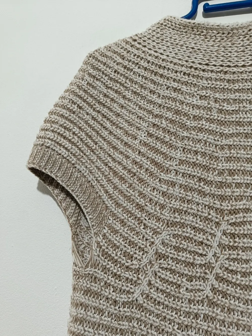 Jersey cardigan chaleco de punto Made In Italy talla M/L ver medidas, foto 5