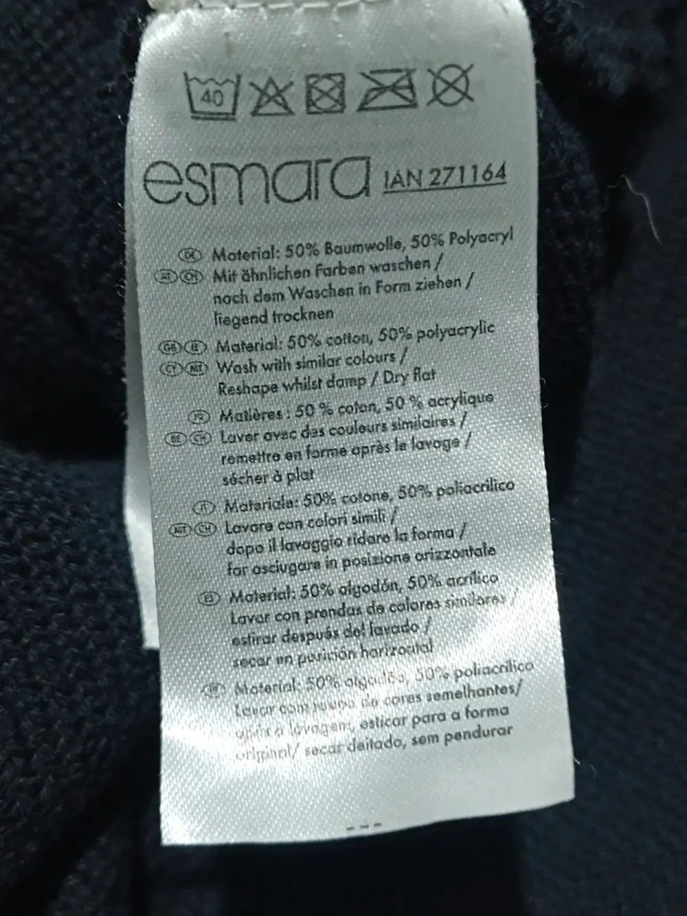 Jersey semi-abierto espalda Esmara talla S ver medidas, foto 3