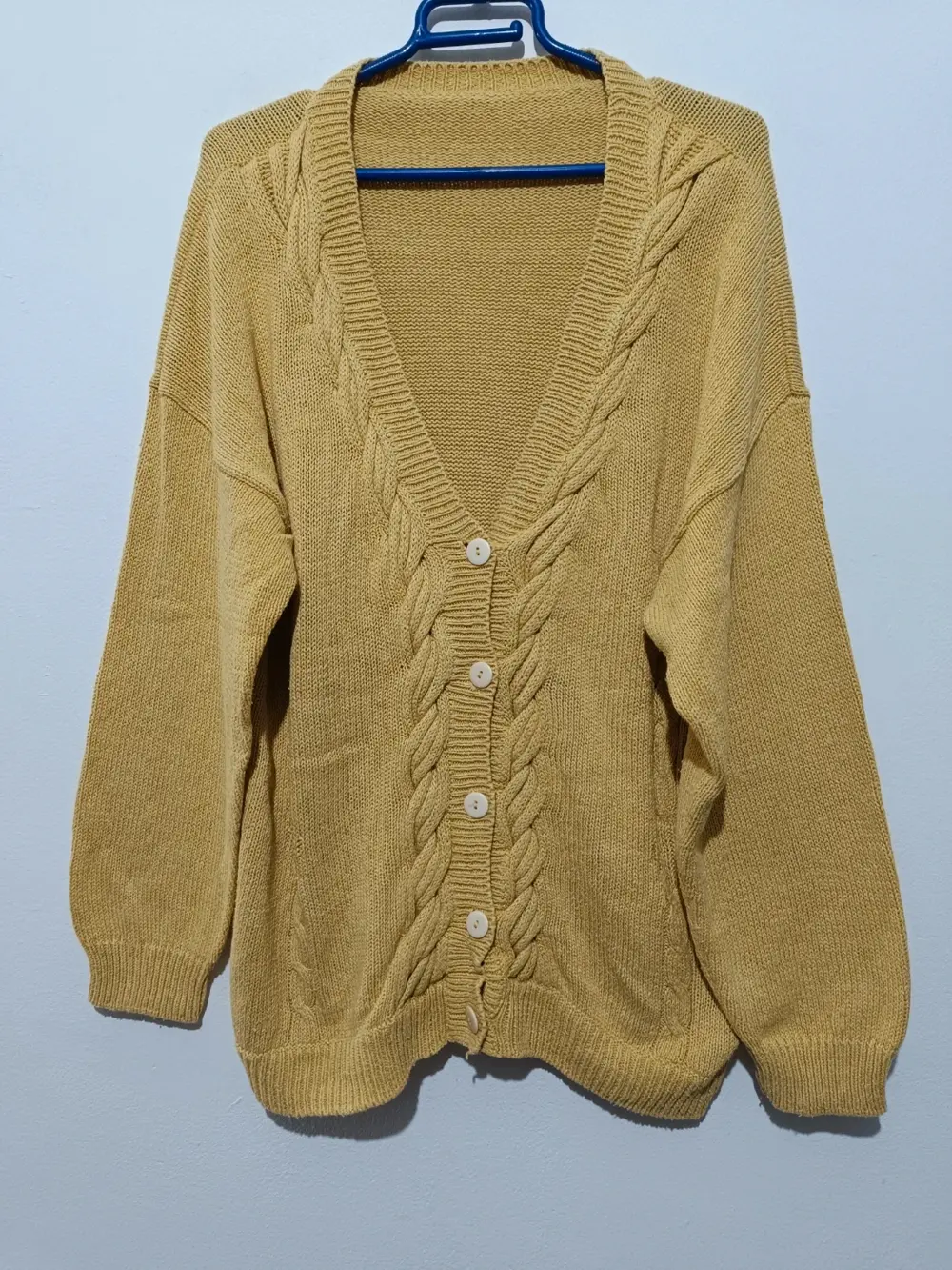 Jersey cardigan vintage 55%Ramie talla unica sirve para XL/XXL ver medidas