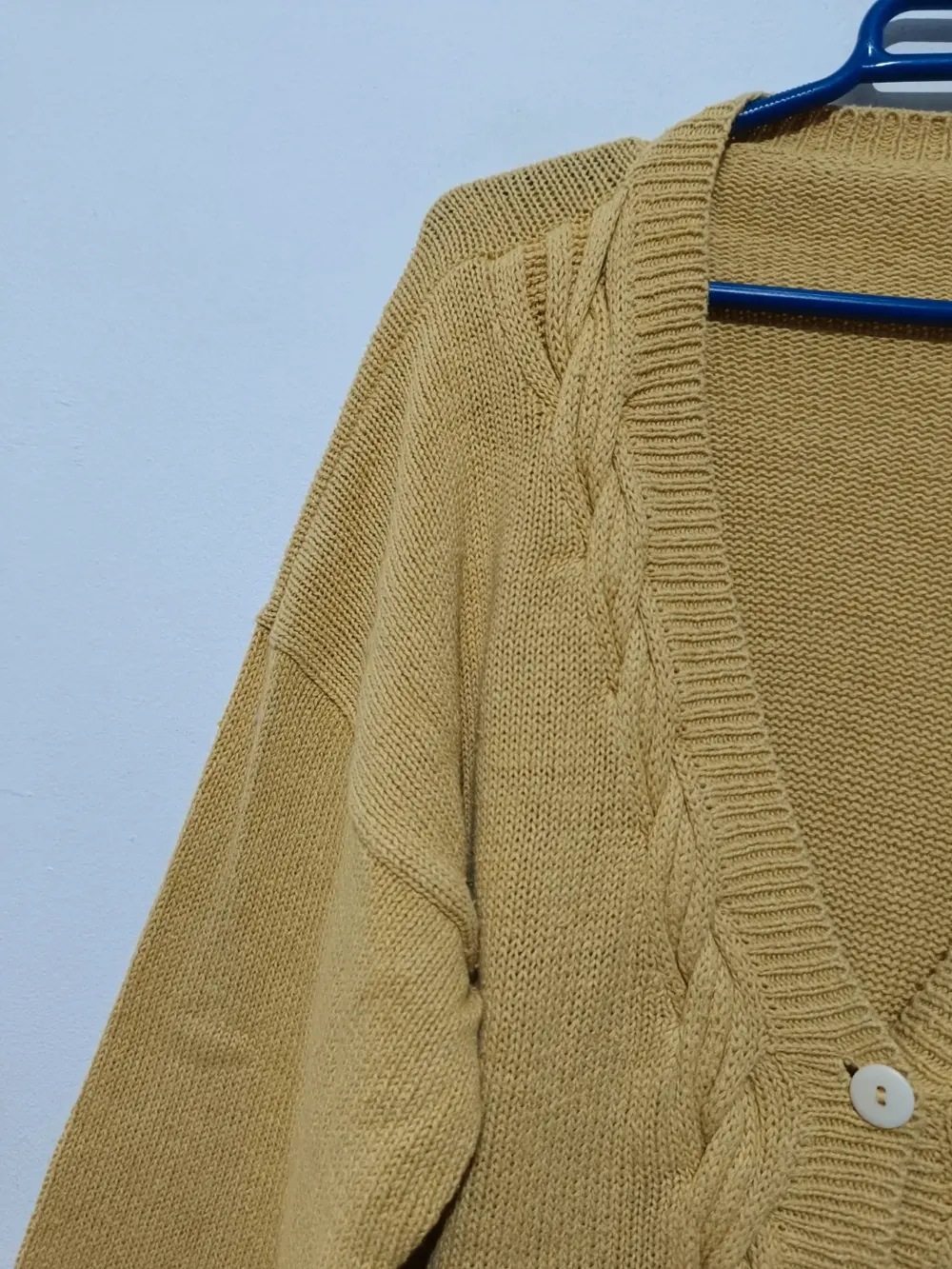 Jersey cardigan vintage 55%Ramie talla unica sirve para XL/XXL ver medidas, foto 3