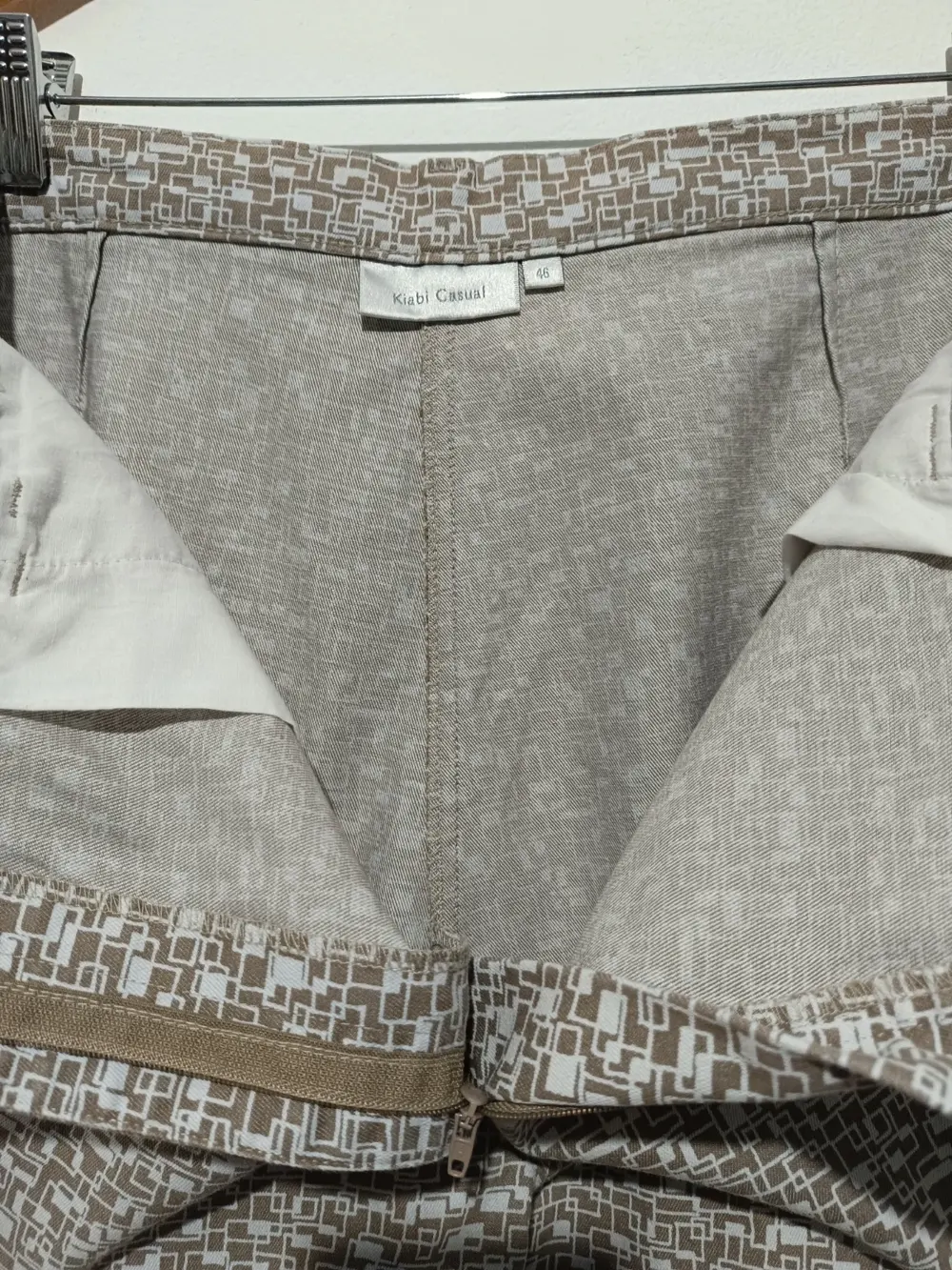 Pantalon estampado a cuadros Kiabi casual talla 46 pero es mas una XL ver medidas, foto 4