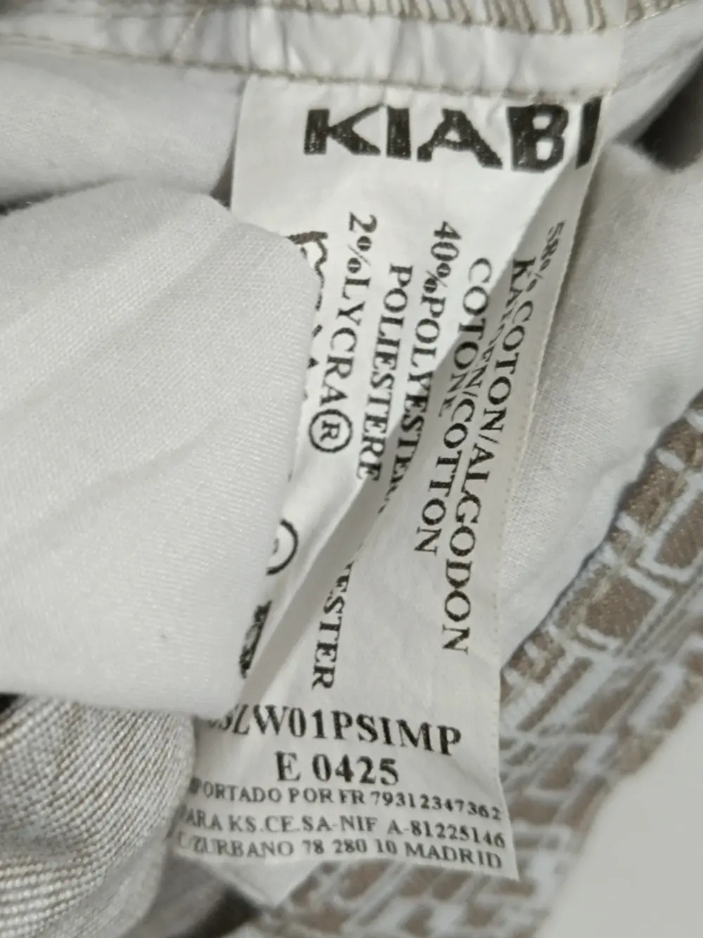 Pantalon estampado a cuadros Kiabi casual talla 46 pero es mas una XL ver medidas, foto 5
