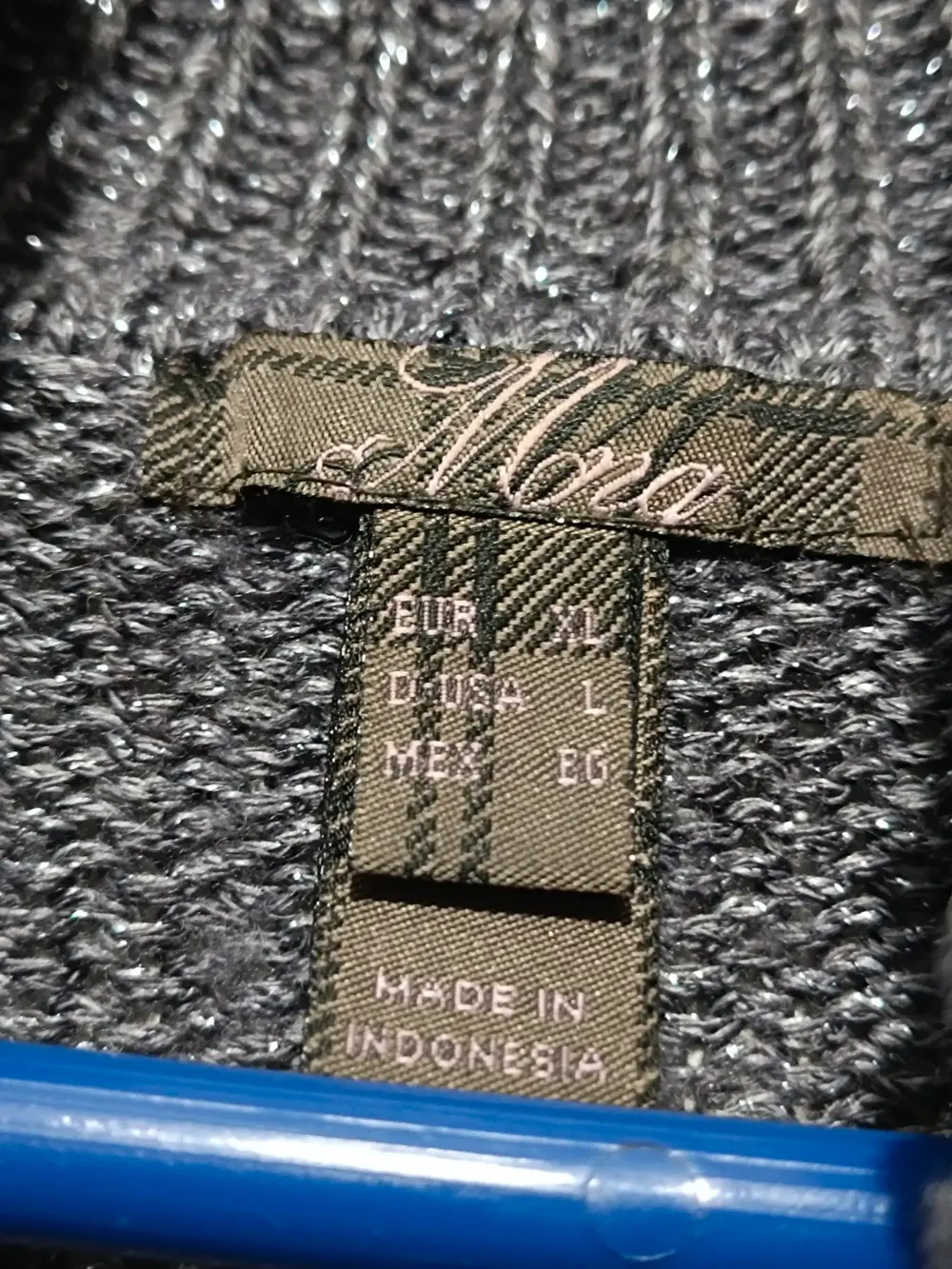 Jersey cuello alto metalizado Mona talla L, foto 3