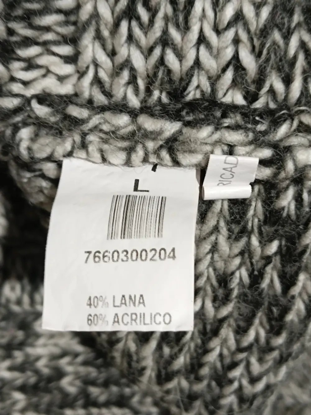 Jersey cuello redondo de lana CLP wear finest garment talla L, foto 5