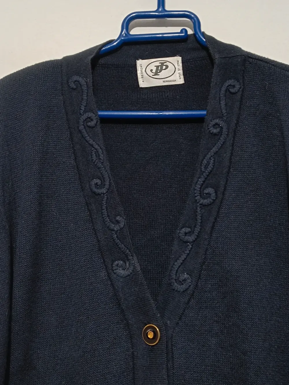 Suéter vintage cardigan cuello de pico Daneva de puntpla talla única sirve para XL ver medidas, foto 3