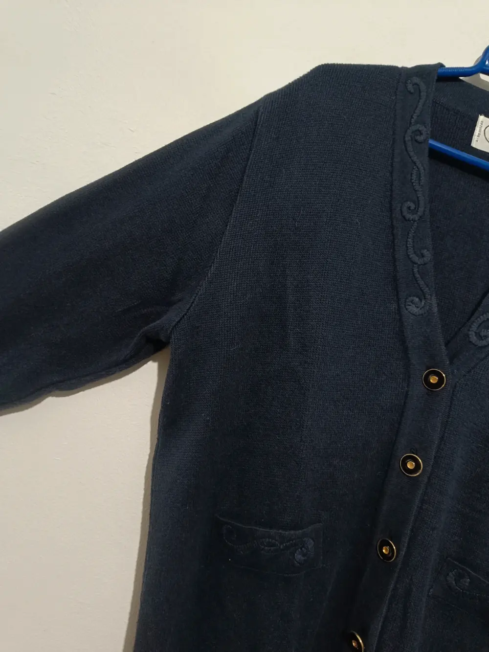 Suéter vintage cardigan cuello de pico Daneva de puntpla talla única sirve para XL ver medidas, foto 5