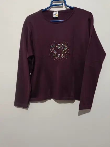 Camiseta manga larga Mariposa 🦋 Punt basic talla XL sirve para L ver medidas