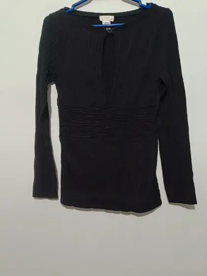 Jersey plisado negro Philippe Matignon talla S/M