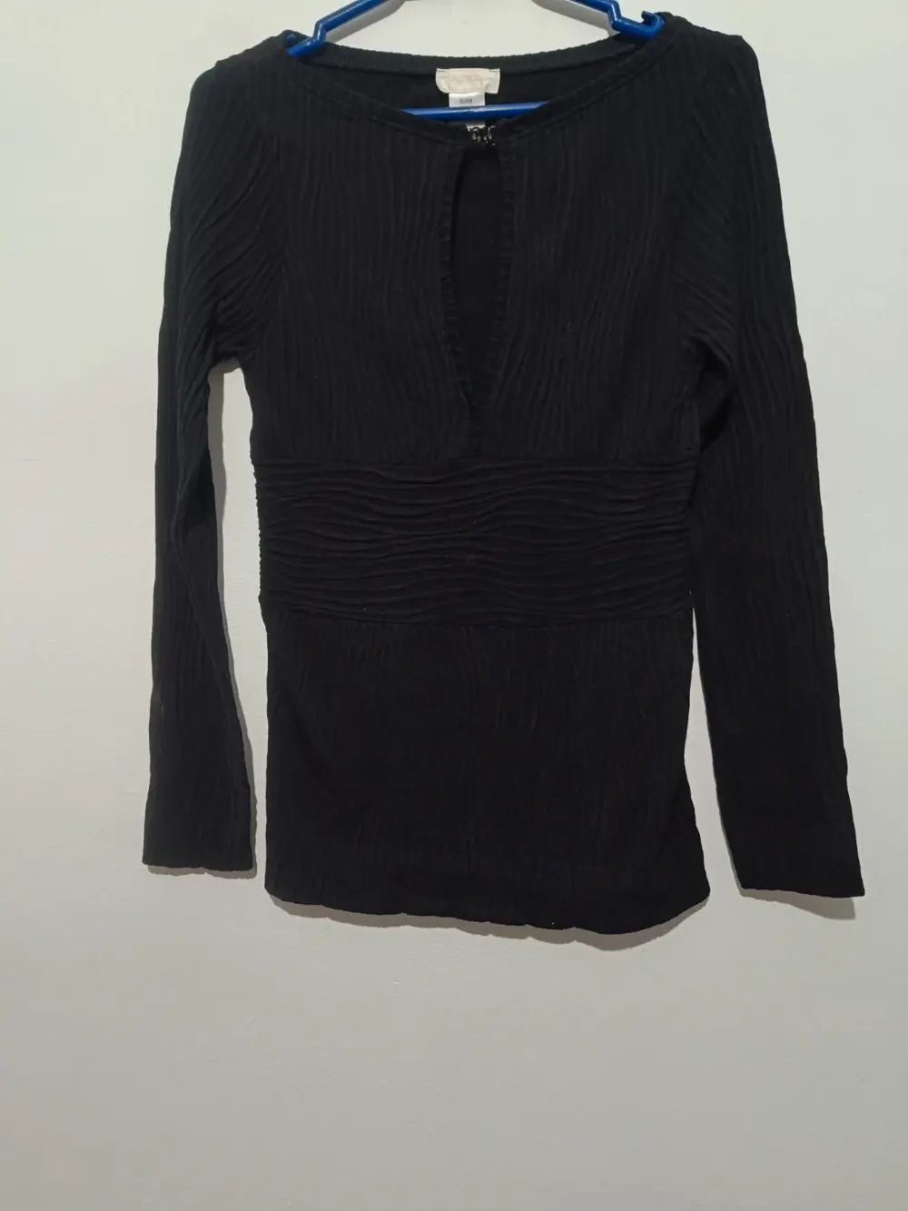 Jersey plisado negro Philippe Matignon talla S/M