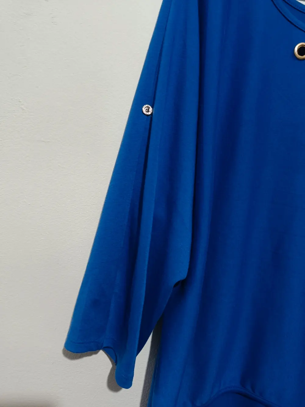 Tunica azul made in Italy talla única ver medidas, foto 2