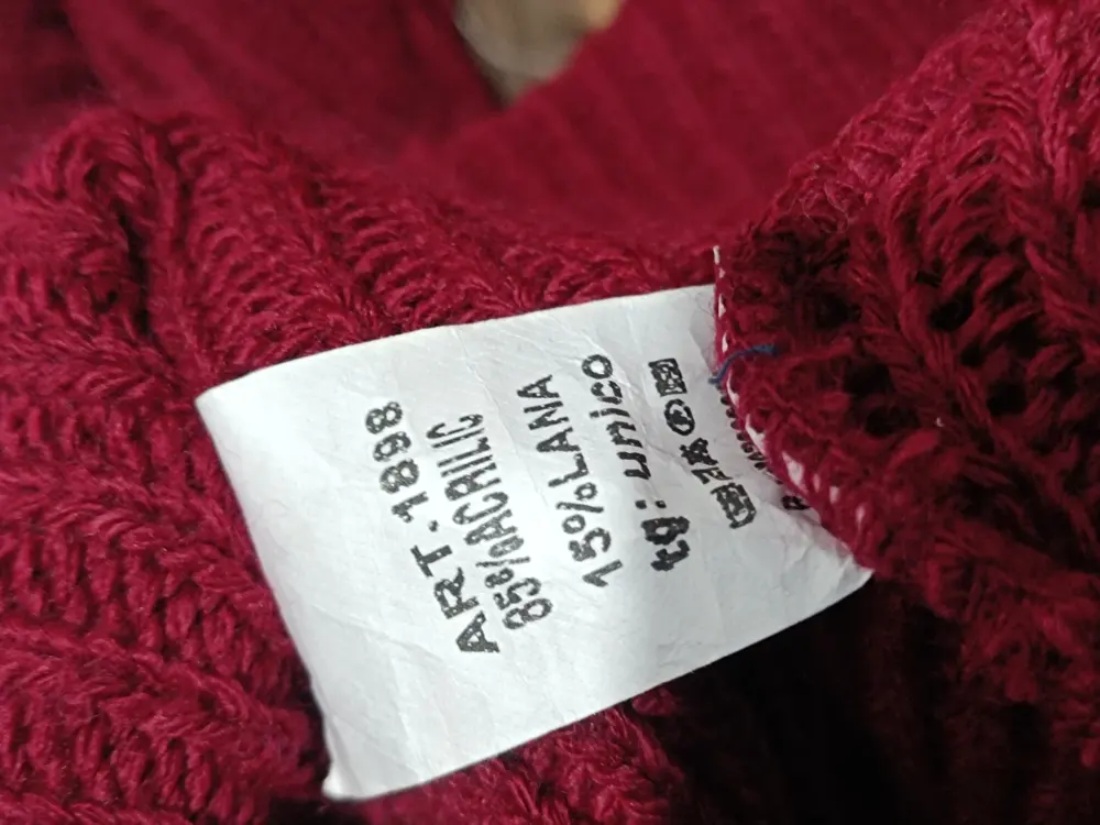 Cardigan con ribete de pelo Made In Italy talla única sirve para M, foto 2