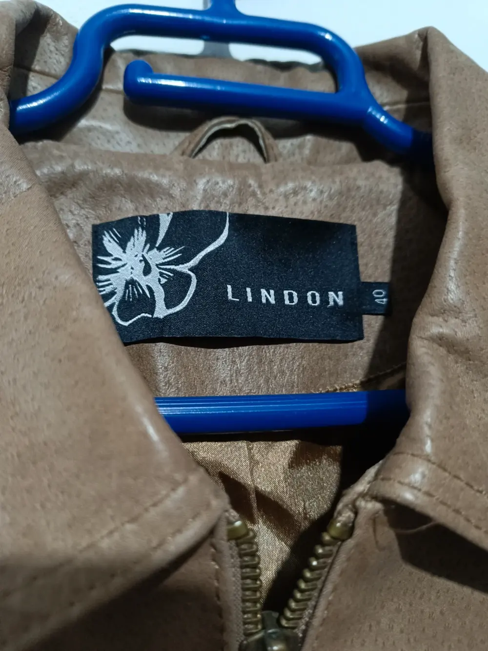Chaqueta piel Lindon talla 40 L sirve para M ver medidas, foto 4