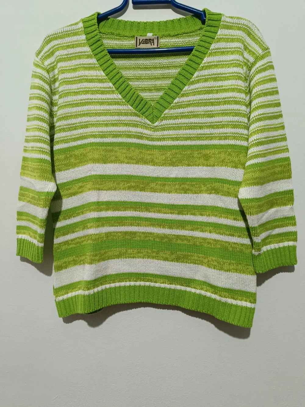 Jersey vintage a rayas corto yebra talla SG ver medidas