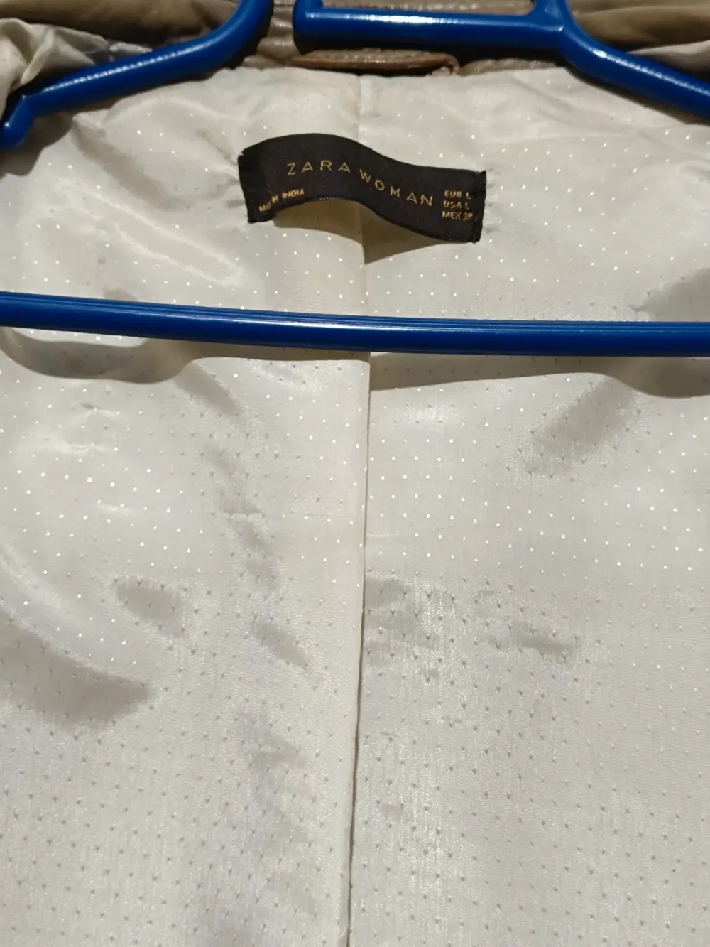 Chaqueta Zara woman cuero vintage talla L, foto 5