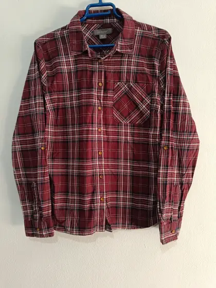 Camisa a cuadros manga larga Primark talla 42