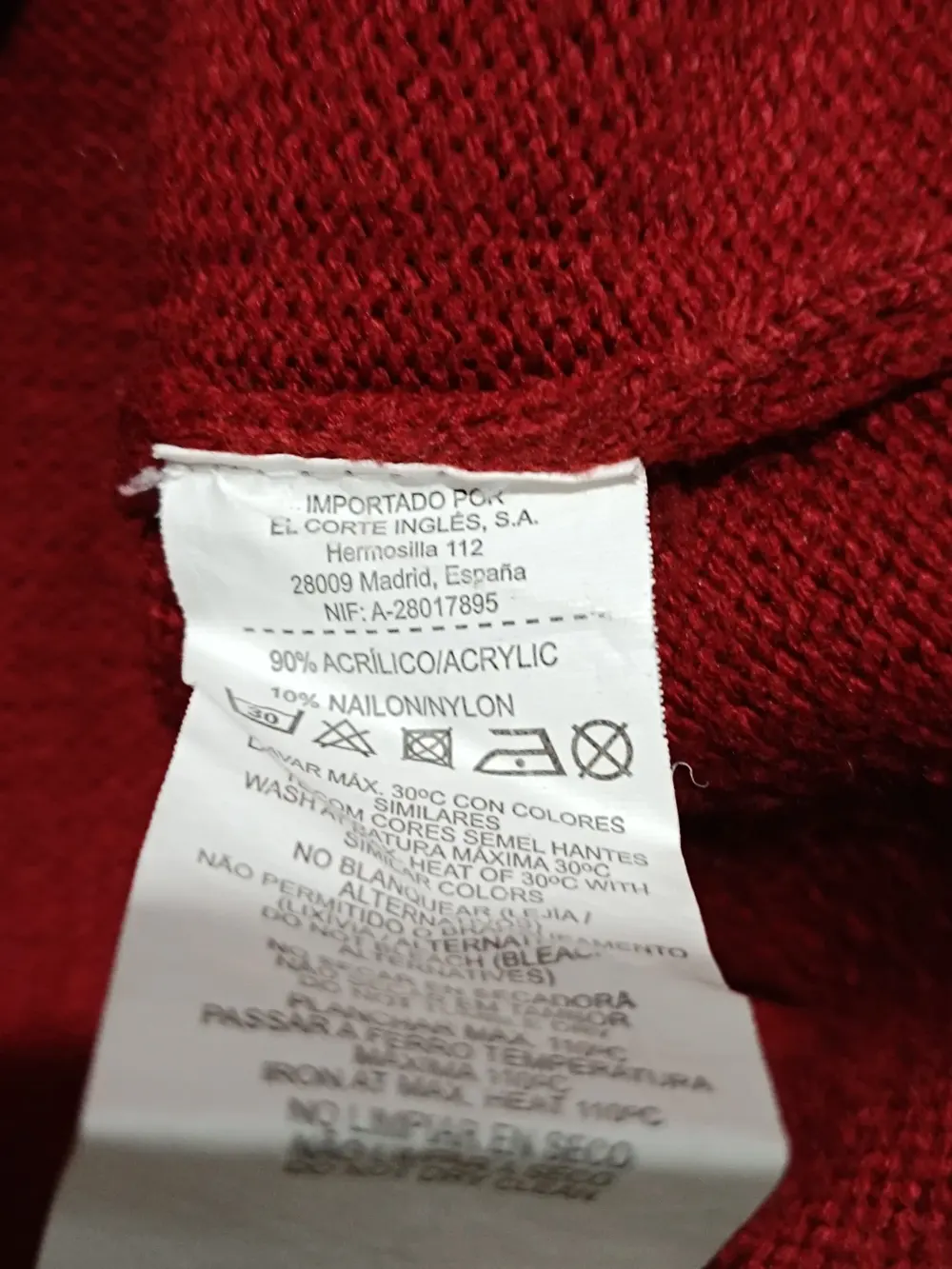 Jersey cuello de pico easy wear talla M, foto 4