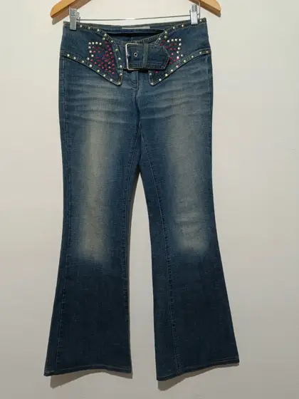 Pantalon vintage vaquero acampandos estilo Hippie Fornarina talla M