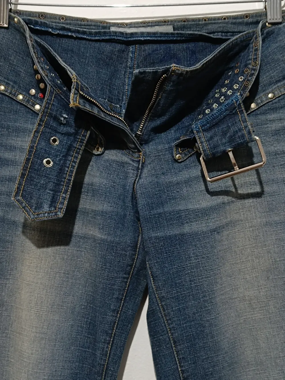 Pantalon vintage vaquero acampandos estilo Hippie Fornarina talla M, foto 4