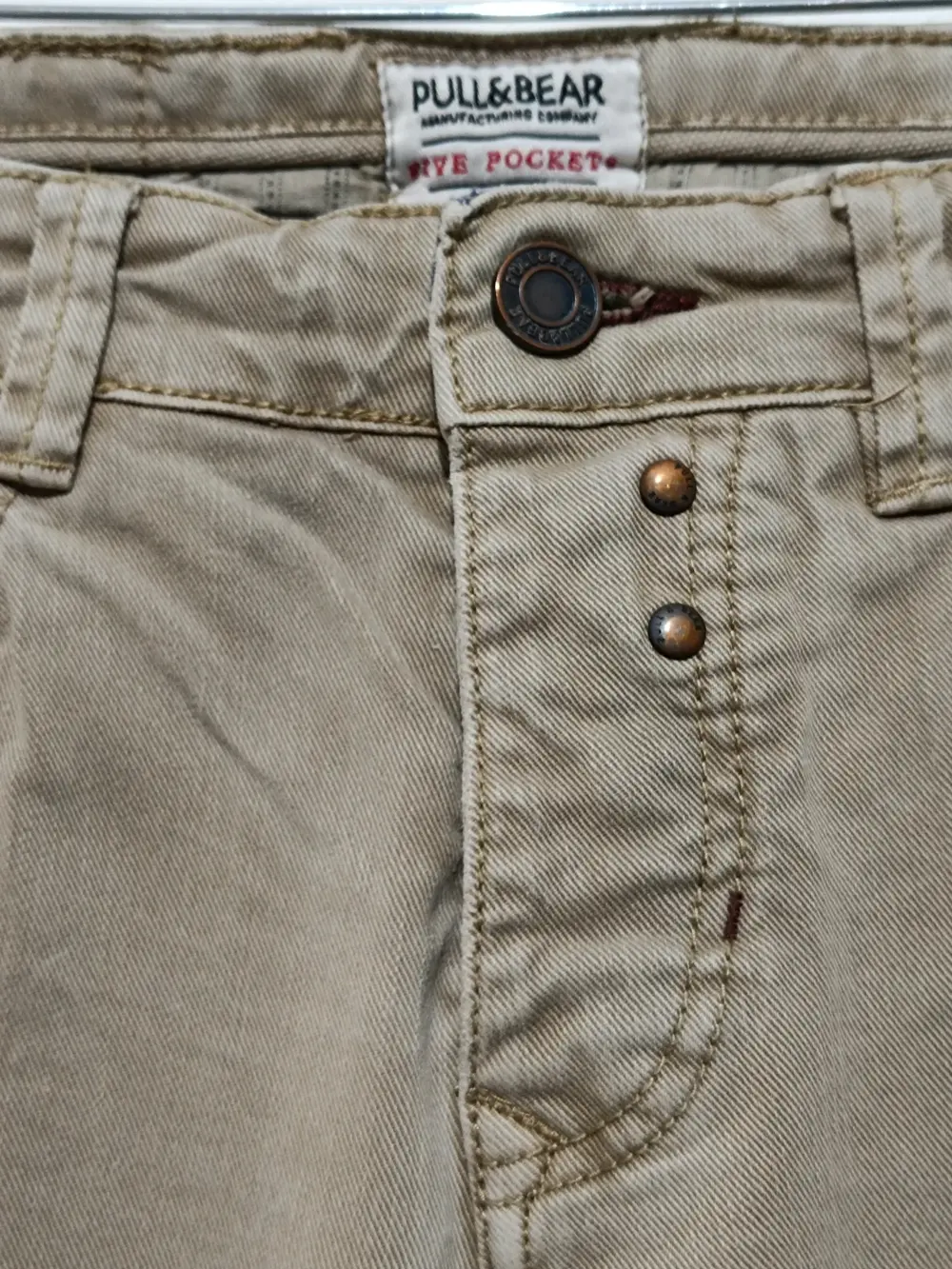 Pantalon vaquero Pull & Bear Stretch Slim talla S ver medidas, foto 2