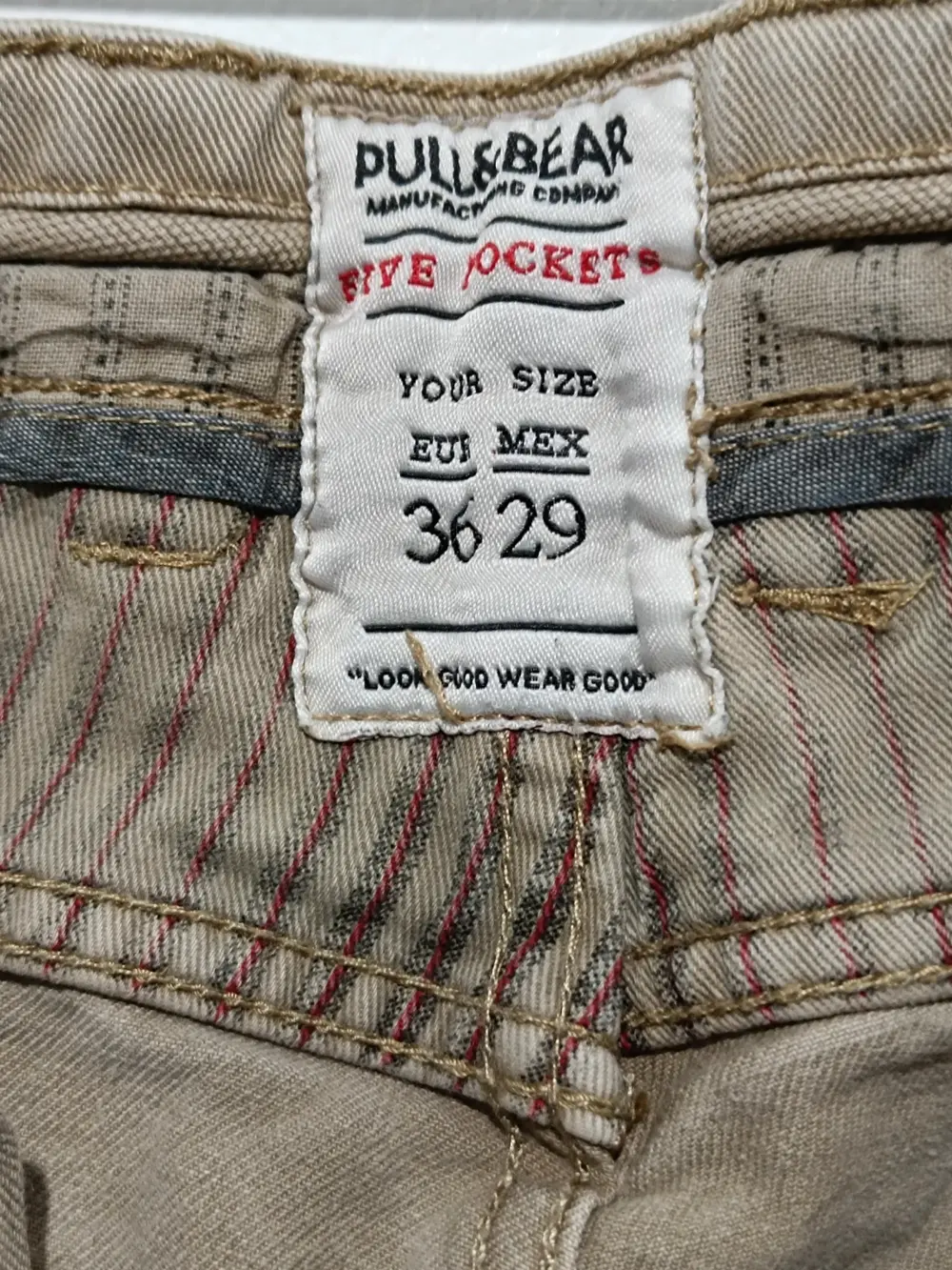 Pantalon vaquero Pull & Bear Stretch Slim talla S ver medidas, foto 3