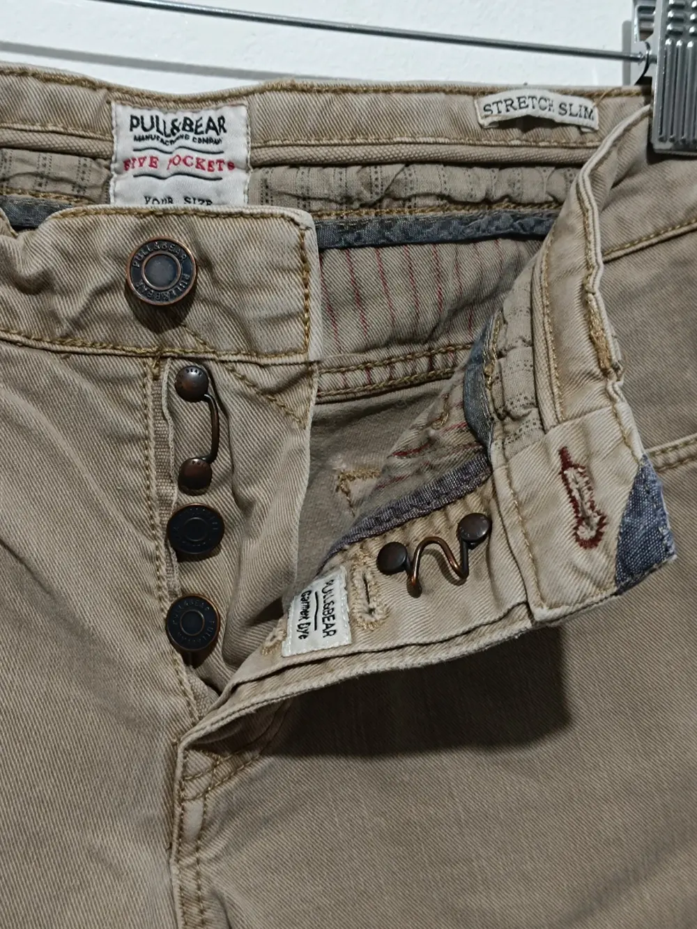 Pantalon vaquero Pull & Bear Stretch Slim talla S ver medidas, foto 4