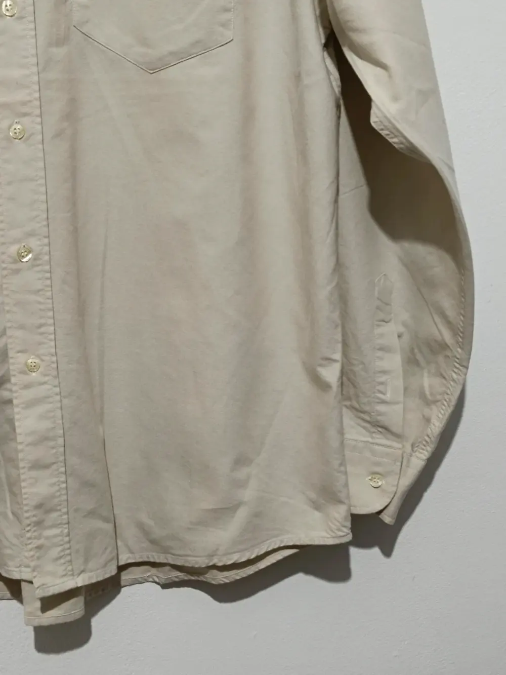 Camisa manga larga 100% algodón Lacoste talla 43 ver medidas, foto 2