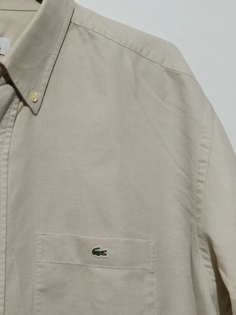 Camisa manga larga 100% algodón Lacoste talla 43 ver medidas, foto 3