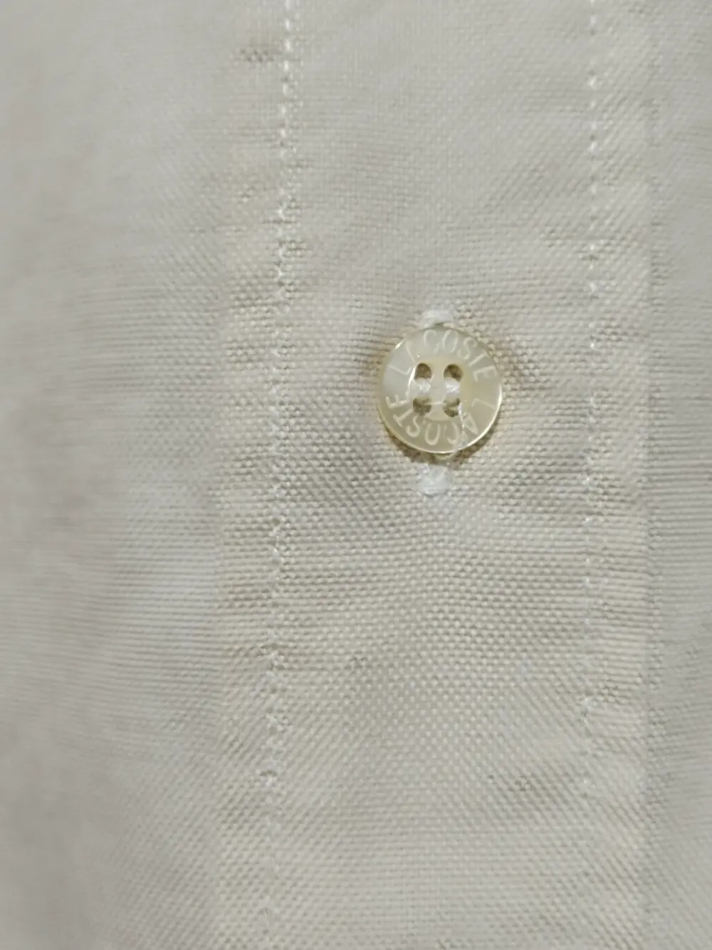 Camisa manga larga 100% algodón Lacoste talla 43 ver medidas, foto 5