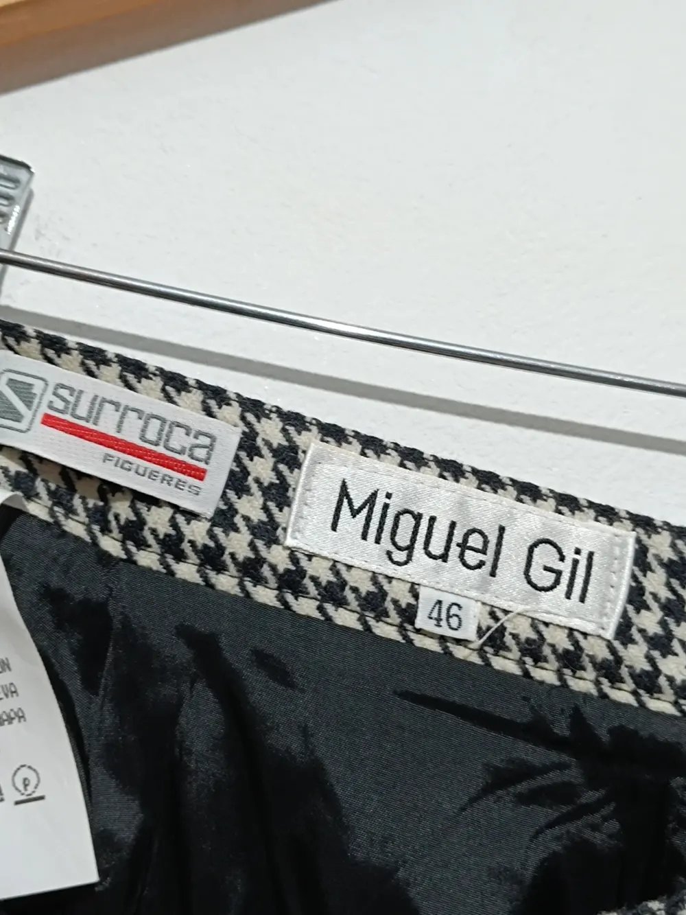 Falda vintage de lana Miguel Gil talla L ver medidas, foto 2