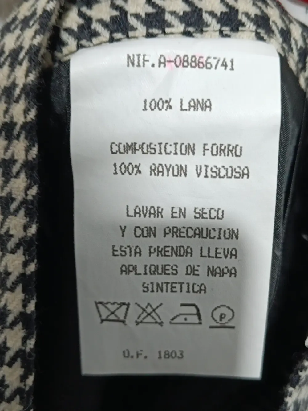 Falda vintage de lana Miguel Gil talla L ver medidas, foto 4
