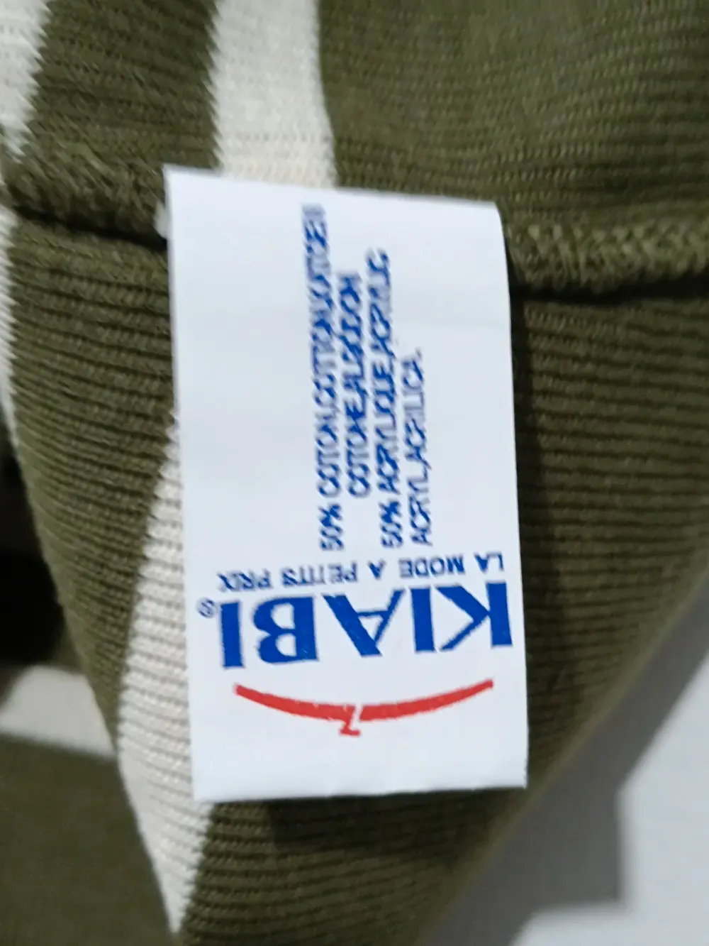 Jersey Suéter vintage a rayas Kiabi Marine talla única sirve para S/M ver medidas, foto 3