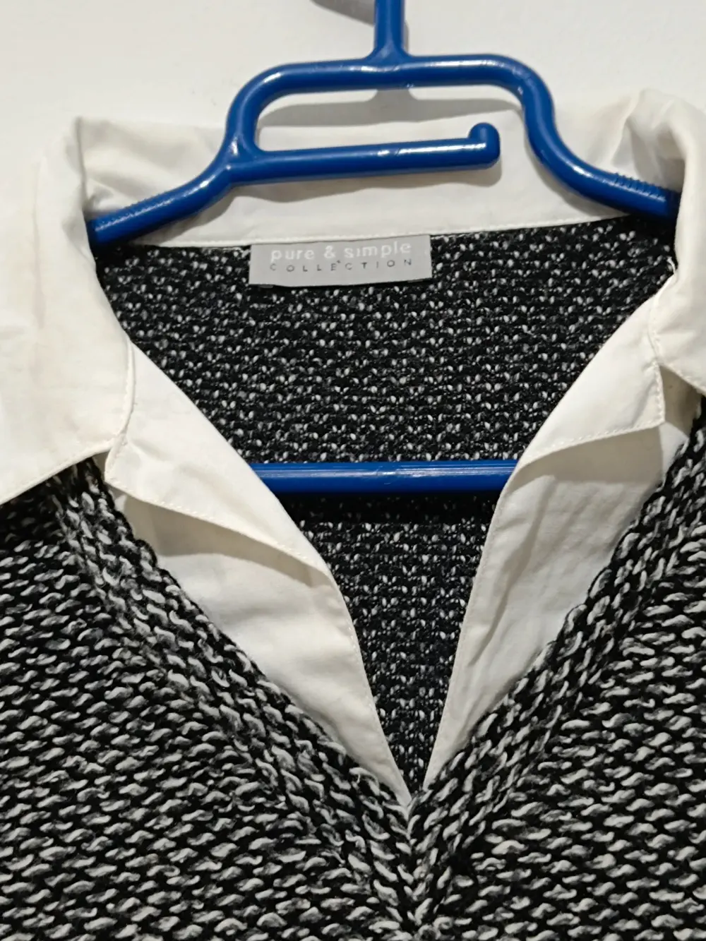 Jersey con mangas de camisa Pure collection talla 3 sirve para L ver medidas, foto 4
