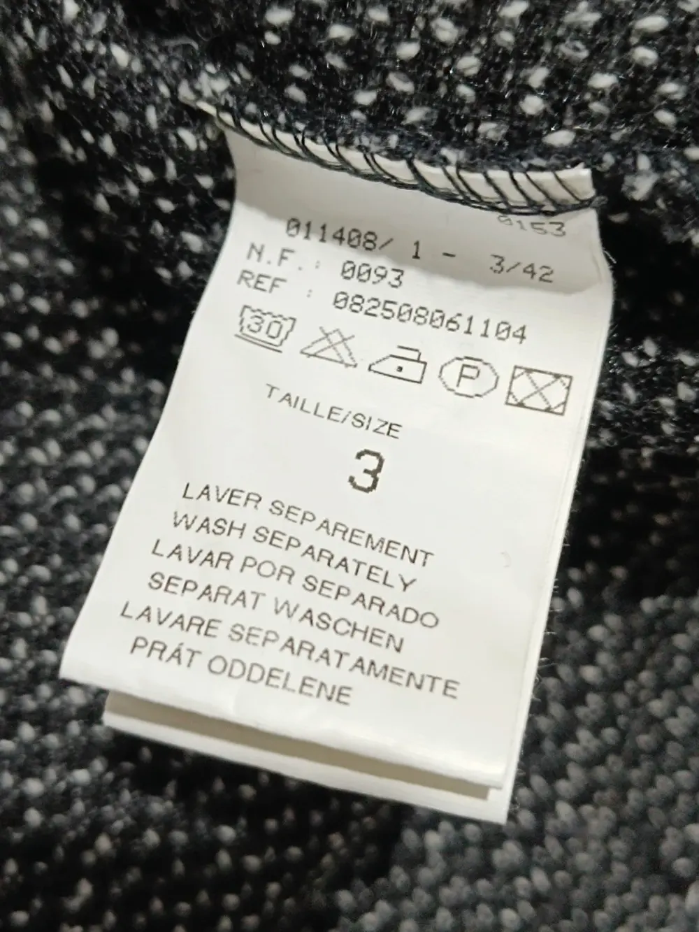 Jersey con mangas de camisa Pure collection talla 3 sirve para L ver medidas, foto 5