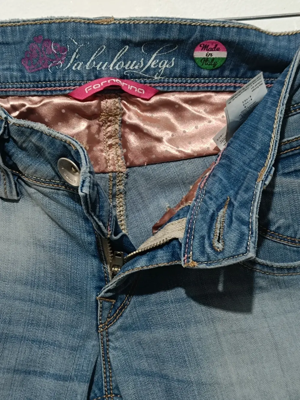 Pantalon vaquero pitillo Fornarina talla M ver medidas, foto 3
