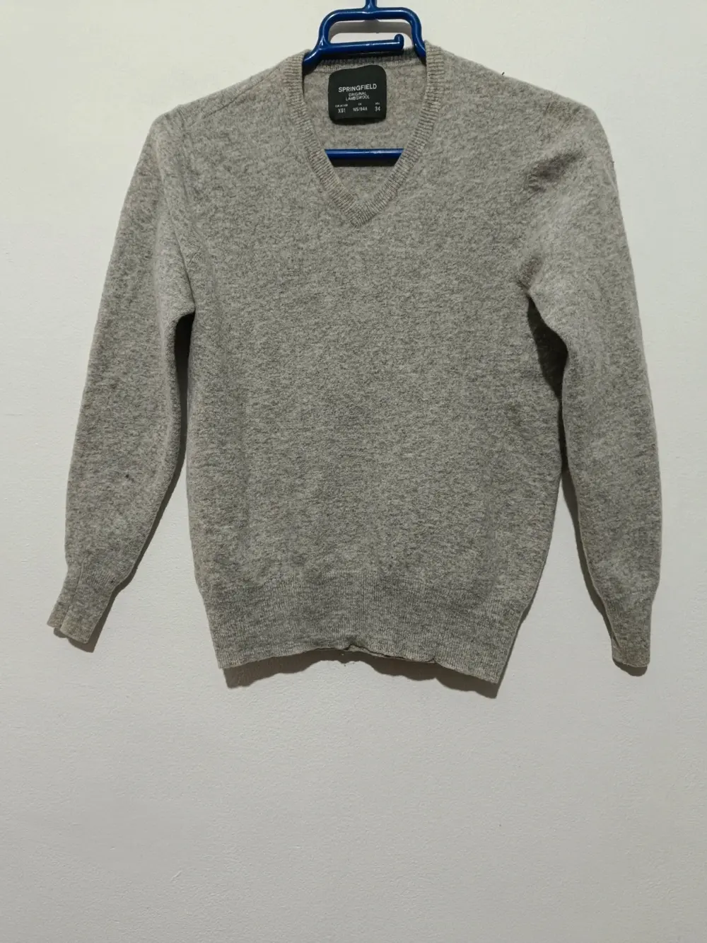 Jersey de lana cuello de pico Springfield talla XS ver medidas