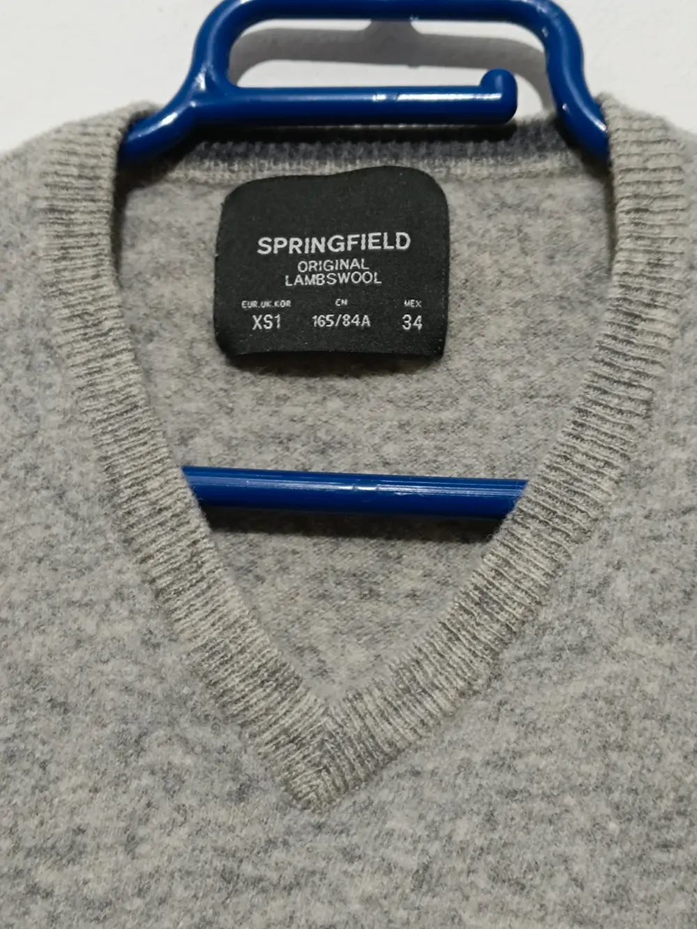 Jersey de lana cuello de pico Springfield talla XS ver medidas, foto 2